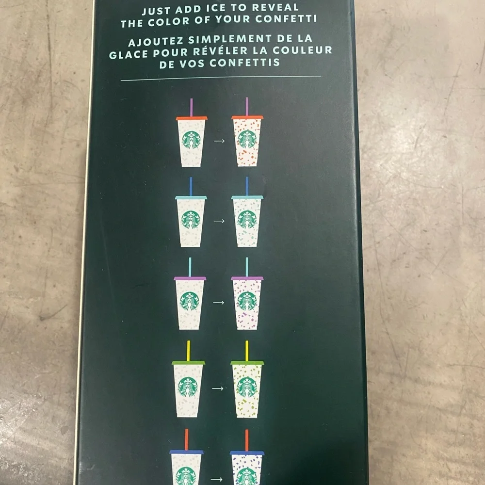 EXCLUSIVE color changing reusable 🌎cups w/straws by STARBUCKS! See pic 4 deets!